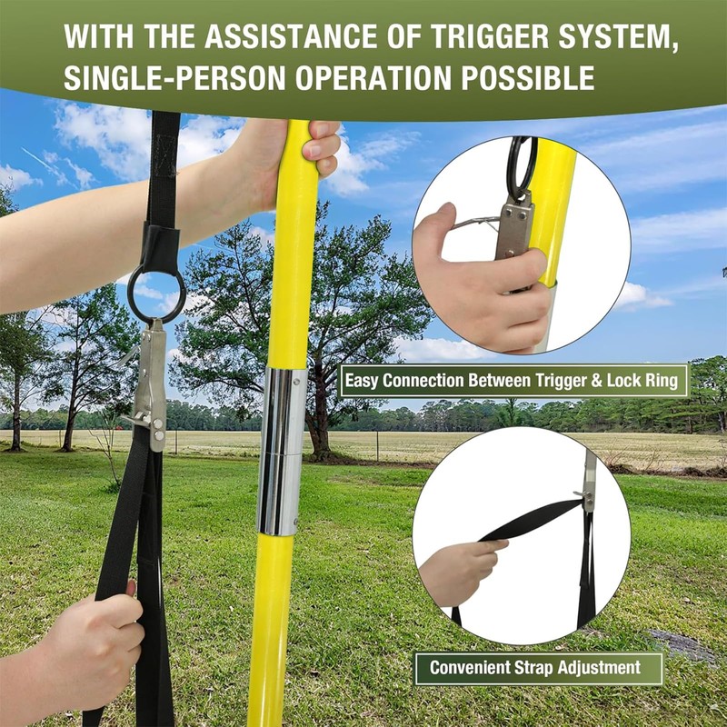 Lichtund Arborist Slingshot Rope Launcher Throw Line Kit for Adults