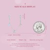 NINGAN 925 Sterling Silver Ballet Bow Safety Chain Charms Fit