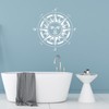 Vinyl Wall Decal Sun Compass Windrose Nautical Art Bedroom Decor