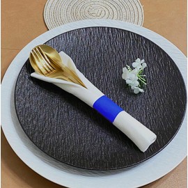 Germiwipe Napkin Band,Paper Napkin Ring Self Adhesive,Silverware Wraps Bands,Pack of 500 (Blue) NB-010