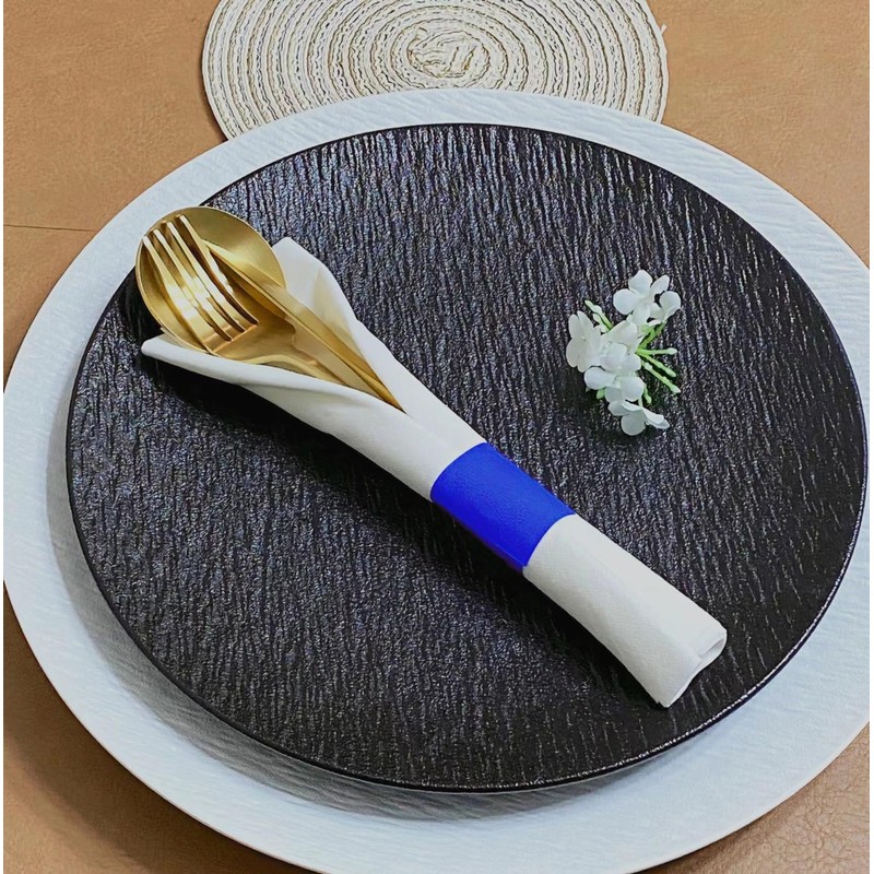 Germiwipe Napkin Band,Paper Napkin Ring Self Adhesive,Silverware Wraps Bands,Pack of