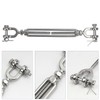 3 Pack Turnbuckle 3/16(M5) 304 Stainless Steel Turnbuckles, 660 lbs