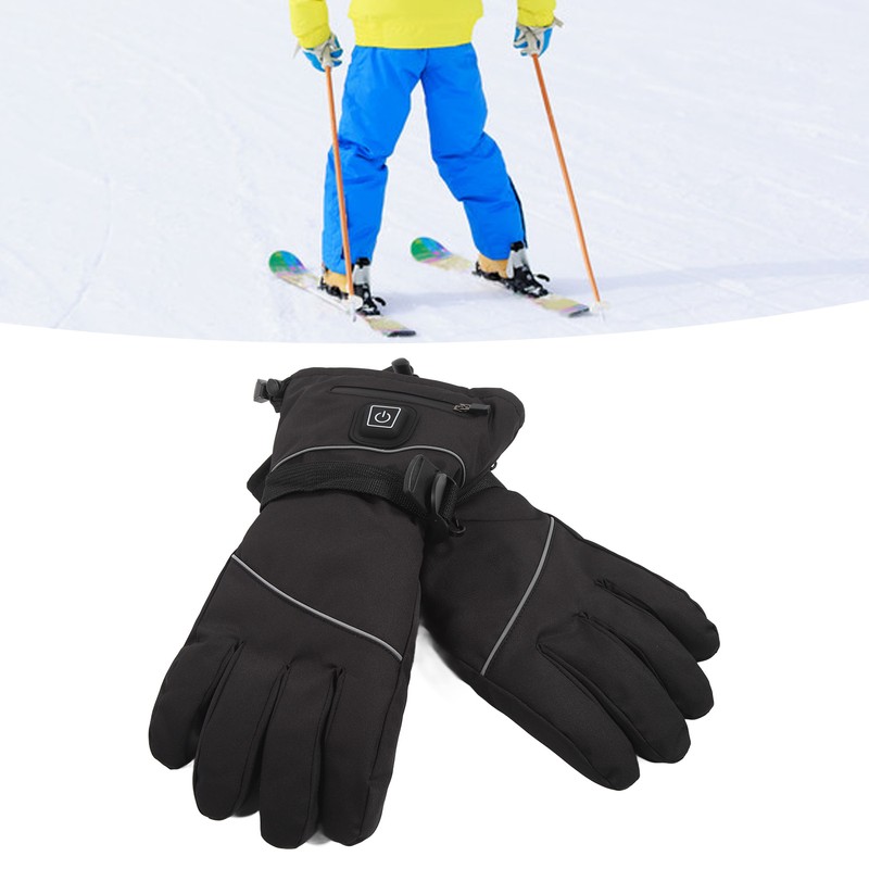 USB Heated Gloves 3 Temperature Gears Waterproof Windproof Keep Warm