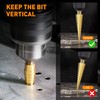 INTHEEND Step Drill Bit Set, 3 Pcs High Speed Steel