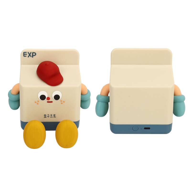 Milk Box Night Lamp Rechargeable LED Night Light Timing Bedside