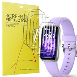 Blueshaweu Screen Protector Compatible with Meoonley Fitness Watch 1.47 Inch H98, HD Clear Flexible TPU Screen Protector [Pack of 6] for Meoonley H98 Fitness Tracker 1.47 Inch (Transparent)
