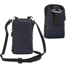 Vertical Cell Phone Belt Pouch for Women, Cell Phone Waist Bag, 6.0" Mens Sport Travel Messenger Holster Crossbody Wallet with Shoulder Strap Waterproof Waist Pocket Purse Handbag with Locking Hook