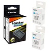 Kastar Battery (X2) & Travel Charger Kit for Olympus BLM-1,