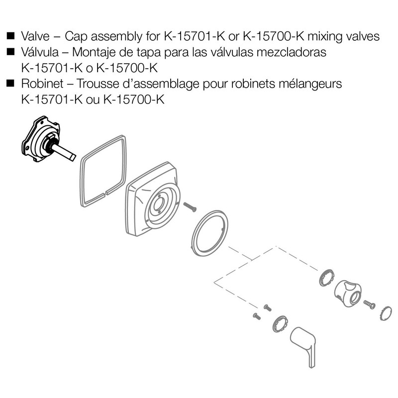 KOHLER GENUINE PART GP77886 Mixer Cap For Older Style Coralais