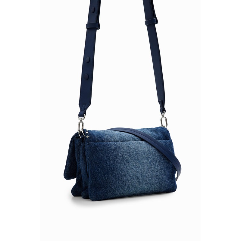 Desigual Women's Mickey RO Accessories Denim Across Body Bag, Blue,
