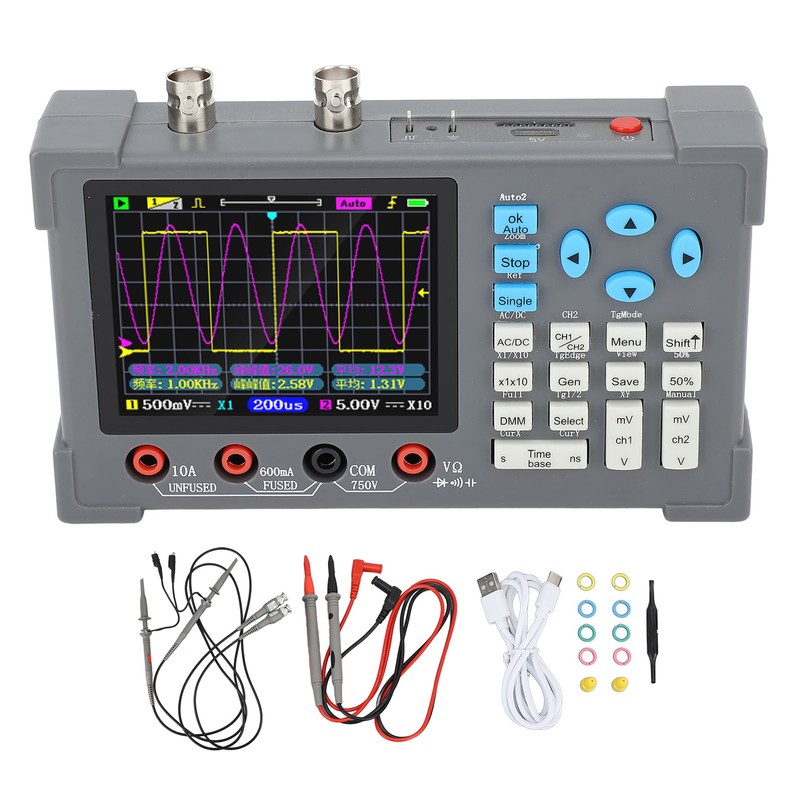 Digital Multimeter 2 Channels 120Mhz Bandwidth 250MSa/s Sampling Rate 500M