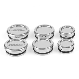 Oldbones 6pcs Motorcycle Frame End Caps Blind Plugs Motorcycle for Z900RS 2018 2019 in Silver