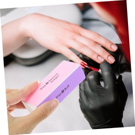 Gatuida 10pcs Four Sided Nail Polishing Buffer File Polishing Sponge for Art Durable Sanding Blocks for Professional Home Use Random Colors Random Color