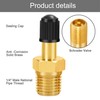 8Pcs Brass Schrader Valve,NPT Car Valve Adapter,NPT Tank Valves with