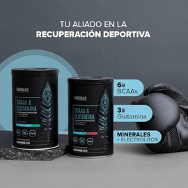 Birdman BCAAs + L-Glutamina | Ratio 2:1:1 | 100% Vegetal, 0 Carbohidratos | Vitamina B12, Minerales, Vitamina C | Sabor Mora Limón | 30 Porciones | 40