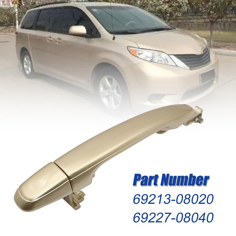FZJDSD Rear Left or Right Sliding Gold Door Handle Compatible