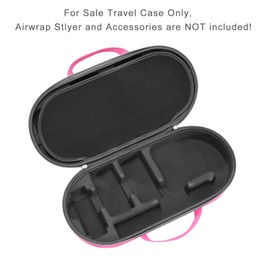 RLSOCO Hard Case for Dyson Airwrap Complete Long/Complete Styler HS08 HS05 HS01,NOT for Dyson Airwrap i.d. - Fits 4pcs Long Barrels or Short Barrels - Pink (Case Only,Hair Styler is not Included)