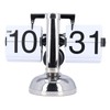 Vintage Digital Flip Down Clock Battery Powered Time Adjustable Stainless