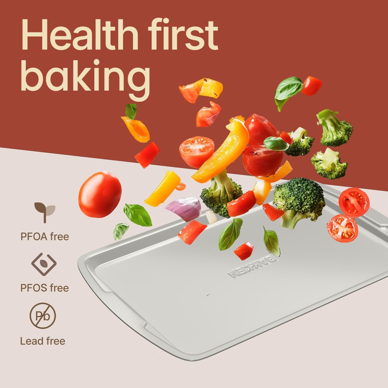Bakken Swiss Cookie Sheet 3 Piece Set - Non-Stick, Stackable