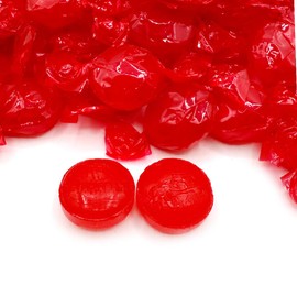 Cinnamon Discs Hard Candy - 2 Pound Bulk Pack (About 150 Count) - Red Candies - Individually Wrapped Cinnamon Hard Candy - Sweet and Spicy Old-Fashioned Treats