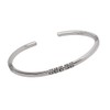 Treasure Bay Solid 925 Sterling Silver Bangle for Men and