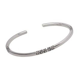 Treasure Bay Solid 925 Sterling Silver Bangle for Men and Women One Size Silver, Silver