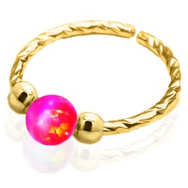 purple Opal Helix Piercing Earring - 14k Gold Filled Cartilage Earrings ring,Opal Helix piercings cartilage Hoop Ear Jewelry