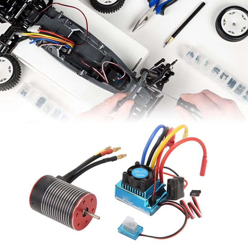 RC Brushless Motor ESC Set Professional Waterproof High Torsion 3650