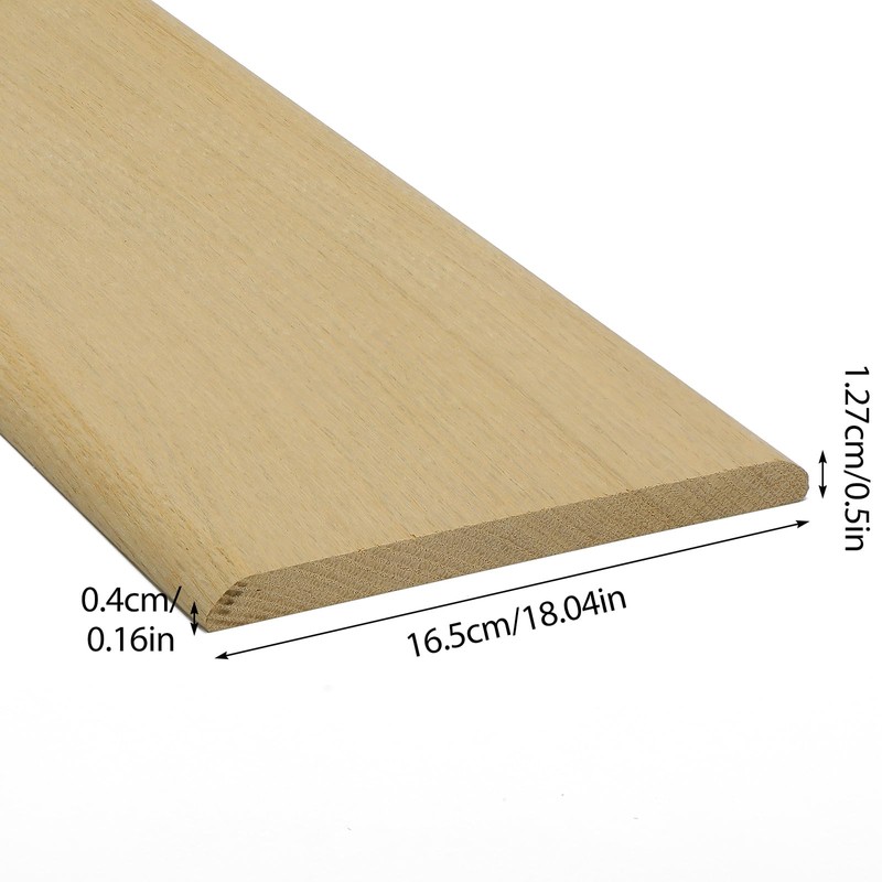 Wonderjune Door Transition Strip Wood Threshold Transition Unfinished Solid Red