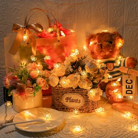 Solar Bee Light Decor, 120 In 30 LED Cute Bee String Lights Solar Powered, 10ft Bee Garden Fairy Lights, 8 Lighting Modes with 8-hour Timer for Weddings, Gifts, Plants, Balcony, Fence, Porch