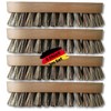 zederle Scrubbing Brushes with Ergonomic Beech Wood Handle (Pack of
