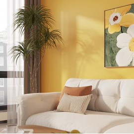 VaryStyle Mustard Yellow Wallpaper Peel and Stick Solid Color Matte Yellow Contact Paper for Cabinets Drawers Shelves Removable Waterproof Vinyl Wrap Vintage Wall Paper for Bedroom Bathroom 15.7"x118"
