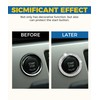 iolory car Start Button Cover,Car Stickers,Crystal Double Rhinestone Automotive Engine