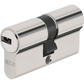Abus Door Cylinder/Lock with Key, silver, 33459