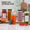 12 PACK, 16 OZ Glass Juice Bottles with Airtight Lids,