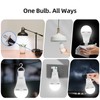 Rechargeable Emergency Light Bulbs, 4 Pack Battery Powered LED Light