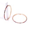 BSJELL Large Hoop Earrings for Women Rhinestone Crystal Big Circle