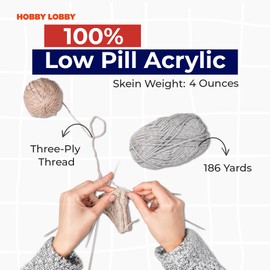 Baby Bee Medium Yarn for Crocheting & Knitting – Soft Yarn Skein – 186 Yards of 100% Low Pill Acrylic Yarn for Crocheting Blankets, Hats, & More – DIY Handcrafting Accessories