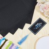BENECREAT 6Pcs 14 CT Square Black Plastic Mesh Canvas Sheets,