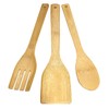 Bamboo Wood Kitchen Utensils Set - Kit of 3 Kitchen