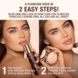 Charlotte Tilbury Charlotte Tilbury Airbrush Flawless Matte Setting Spray - Ultra-Fine Mist to Prime & Set Face Makeup For Up to 16Hr - Soothes, Blurs Pores & Calms Skin (100ml)