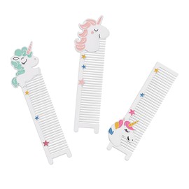 FOMIYES 3pcs Unicorn Combs Anti-static Multipurpose Hairbrushes for All Hair Types Adorable and Comfortable Design for Diy Hair Styling and Winter Use