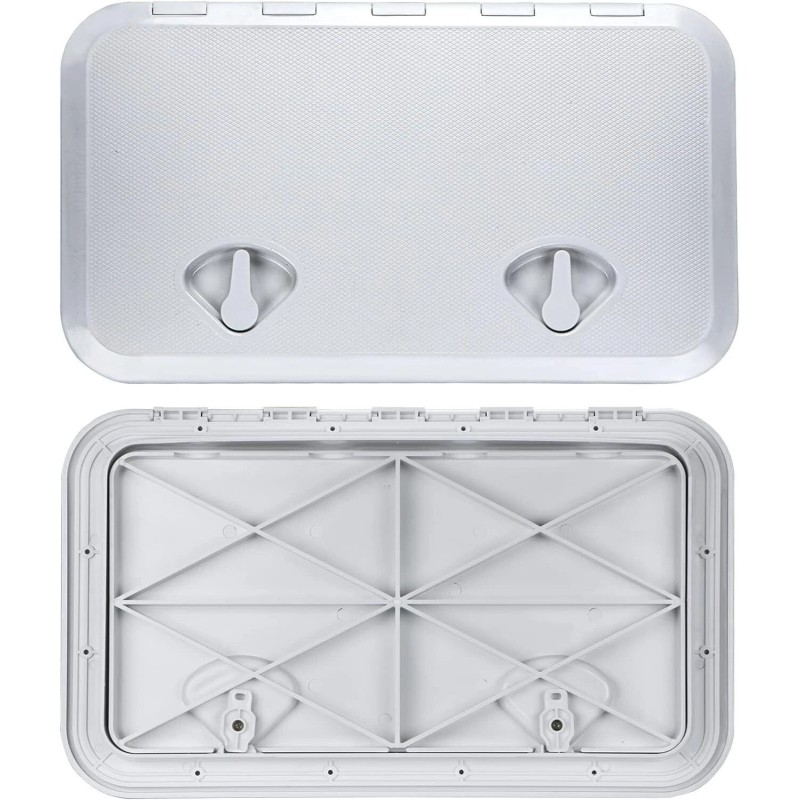 Amarine Made 24" Rectangle Boat Hatch White Inspection Hatch &