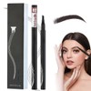 Waterproof Eyebrow Microblading Pen with 4-Fork Tip,2024 New Microblading Eyebrow Pen,Women Waterproof Eye Makeup Pencil,Multiple Colors Eyebrow Tint Eyebrow Pencil /1590, Chestnut