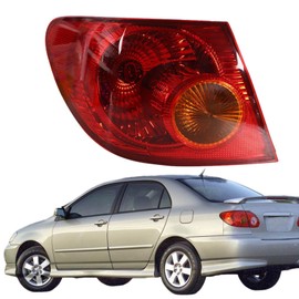 WFLNHB Left Side Tail Light Replacement for Toyota Corolla 2003-2008 Rear Tail Light Lamp Assembly 8156002290 TO2800154 Driver Side