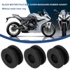 EMSea 10pcs Motorcycle Buffer Rubber Pad Grommet Set Rubber Grommets