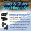 16PCS Body Door Hinge Sets Compatible with 2007-2018 Wrangl-er JK