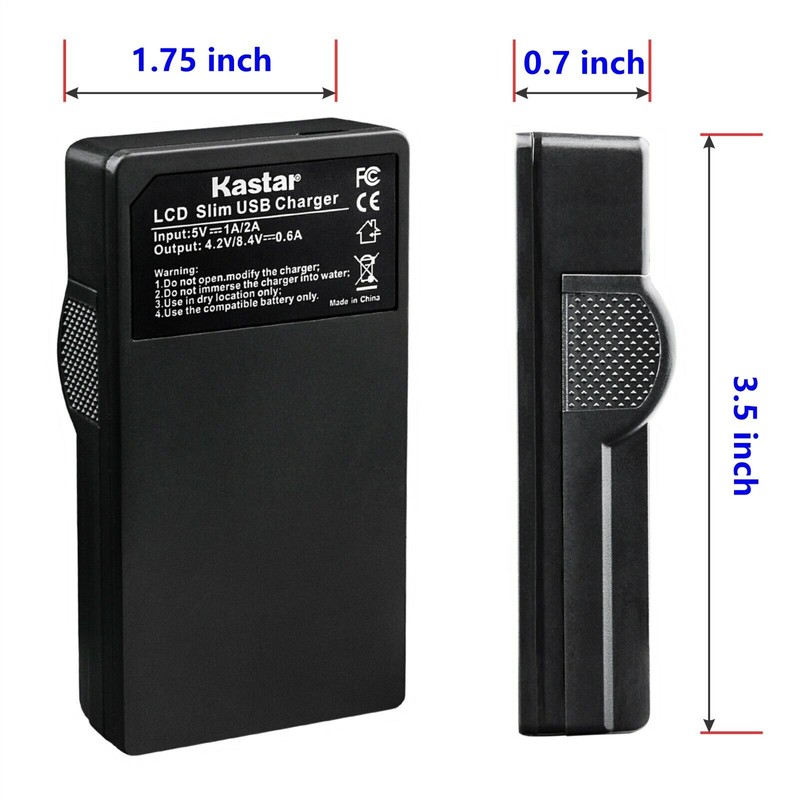 Kastar Battery 2-Pack + Charger for Canon LP-E12 EOS 100D
