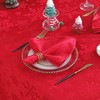 Honellaty Christmas Red Napkins, Jacquard Heavy Weight and Wrinkle Resistant