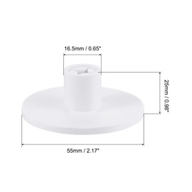 PATIKIL 5pcs 25mm Plastic Golf Tees Hollow Training Driving Range Tee Stabilization Ball Holder for Outdoor Indoor Hitting Mat White